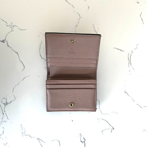 Authentic Gucci Blind for Love Bee Leather Creamy Pink Wallet - Picture 15 of 15